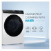 Washing Machine: Haier 8 Kg 5 Star Inverter Motor Fully Automatic Front Load Washing Machine Appliance (HW80-IM12929C, 525 Super Drum, Puri Steam, 2023 Model, White)